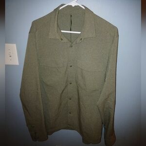 Lululemon Athletica Green Utility Button Down Shirt